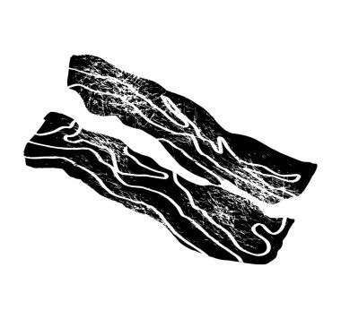 Pastırma çizimi, kabartma, mürekkep, çizgi sanatı, vektör