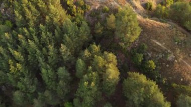 30 Fps 'te videoyu yavaş bir şekilde 4K' de, hava aracıyla, gün doğumunda ve videonun sonunda küçük bir kulübeyle gösteriyoruz..