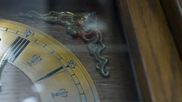 Horloge Vintage Vieille 100 Ans Plan Rapproché Résolution Ips — Video