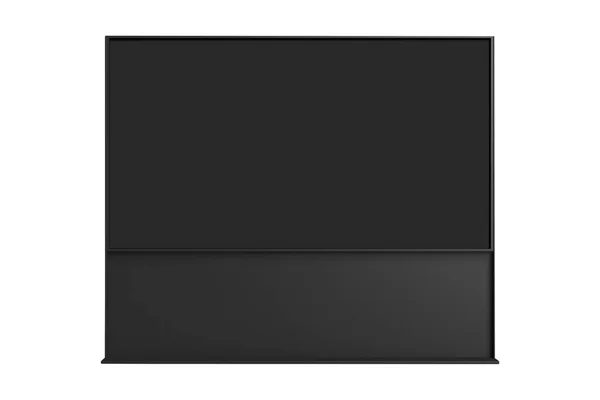 Advertising led display stand mockup isolated on white background.3d rendering.