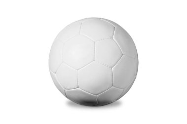 beyaz arkaplanda futbol topu