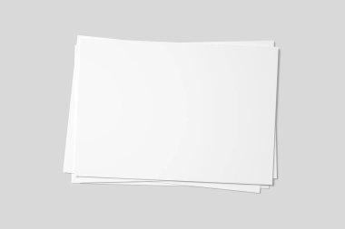 boş beyaz kağıt yığını albümü izole edildi