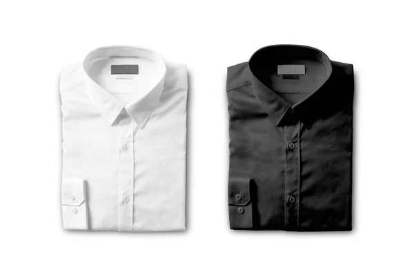 White Black Shirts White Background — Stock Photo, Image