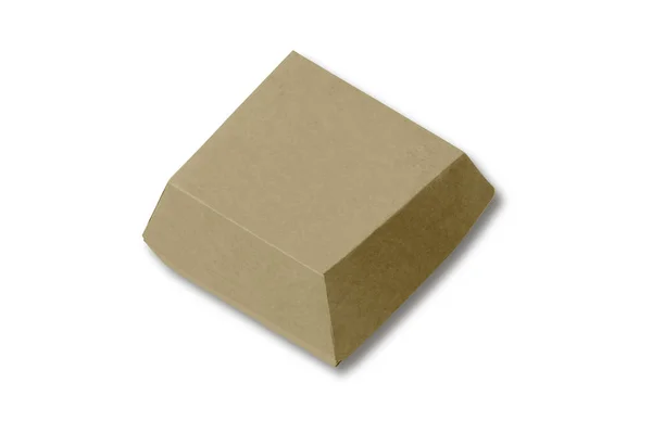孤立的棕色纸板箱 — 图库照片
