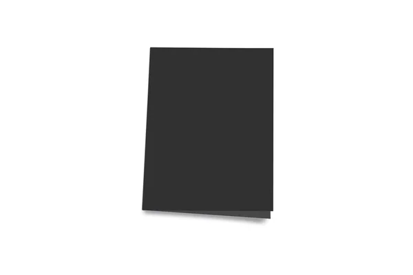 Чорна Запрошена Листівка Ізольована Білому Фоні — стокове фото