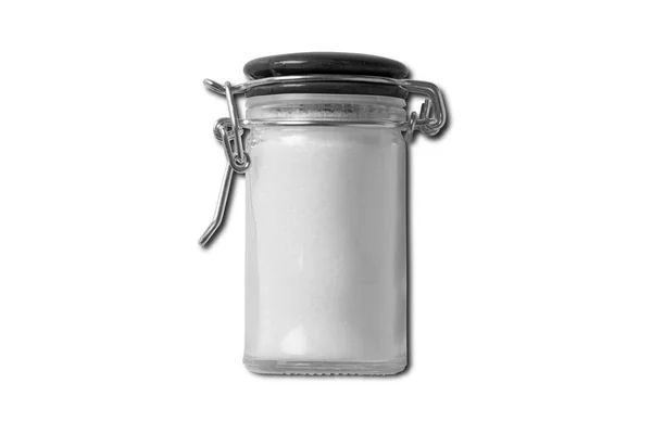白い背景に隔離された塩または砂糖のセラー — ストック写真