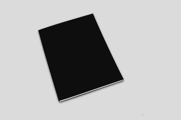 Livro Preto Sobre Fundo Branco — Fotografia de Stock