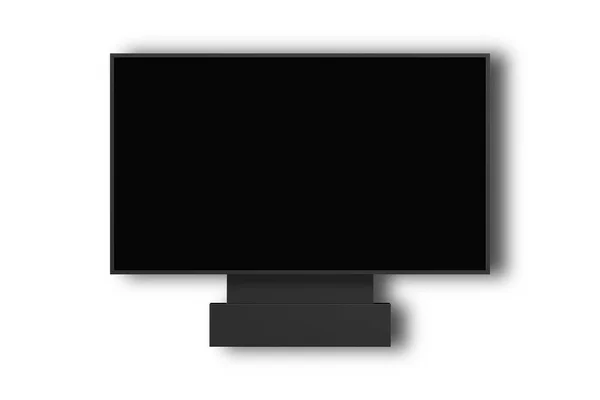 Schermo Del Monitor Vuoto Isolato Sfondo Bianco — Foto Stock