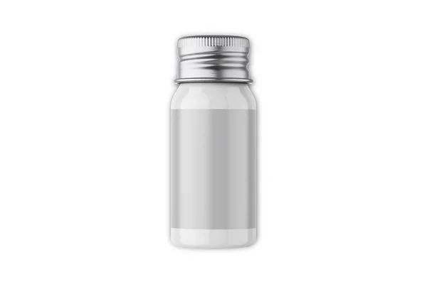 Screw Lid Bottle Mockup Isolated White Background — Stock Photo, Image