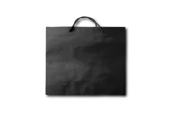 Quadratische Einkaufstasche Isoliert Auf Weißem Hintergrund — Stockfoto