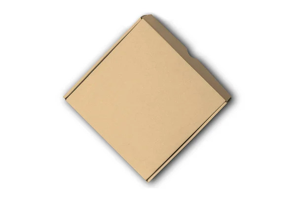 纸盒孤立的白色背景 — 图库照片
