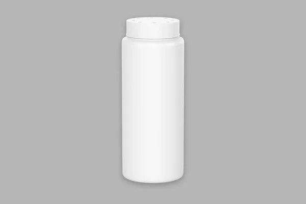 Powder Bottle Isolated Gray Background — Stock Photo, Image