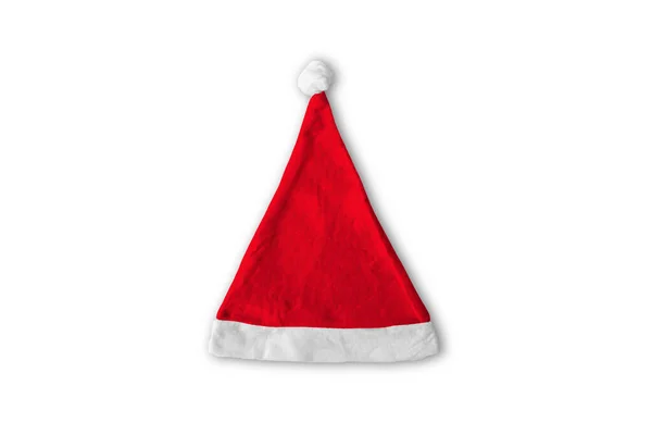 Weihnachten Roter Hut Isoliert — Stockfoto