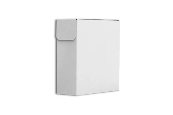 Blank Paper Box White Background — Stock Photo, Image