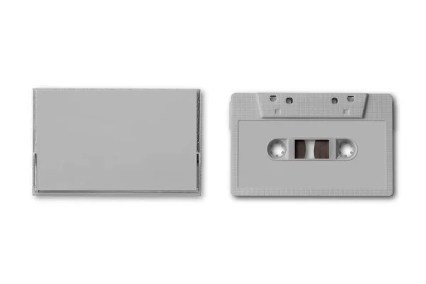 Cassette Audio Isolée Sur Fond Blanc — Photo
