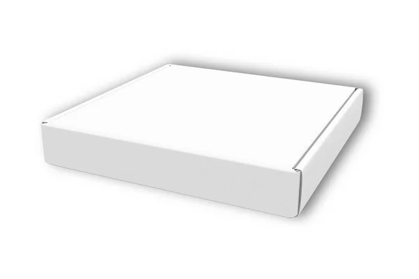 Pizza Box White Background — Stock Photo, Image