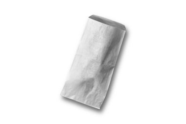 fırın paketi beyaz arkaplanda izole edildi.