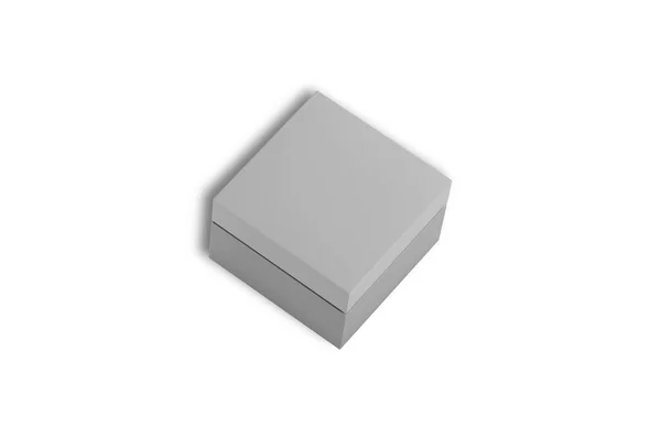 白い背景で隔離の空の白いボックス — ストック写真