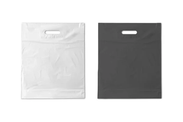 Plastik Poly Tüten Auf Weißem Hintergrund — Stockfoto