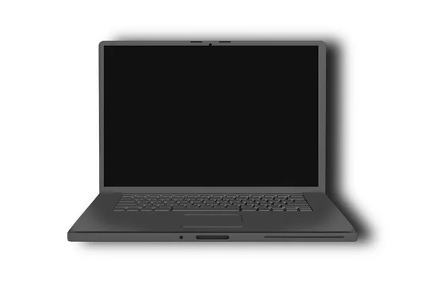 Laptop Komputer Izolowany Białym Tle — Zdjęcie stockowe
