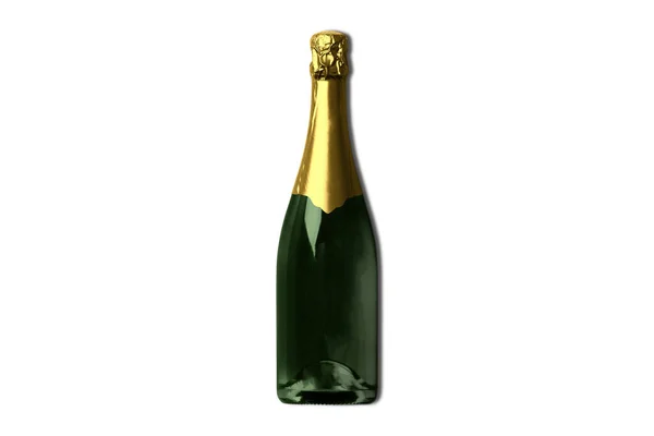 Champagnerflasche Isoliert Auf Weißem Hintergrund — Stockfoto