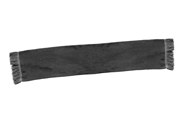 Черный Шарф Изолирован Белом Фоне — стоковое фото