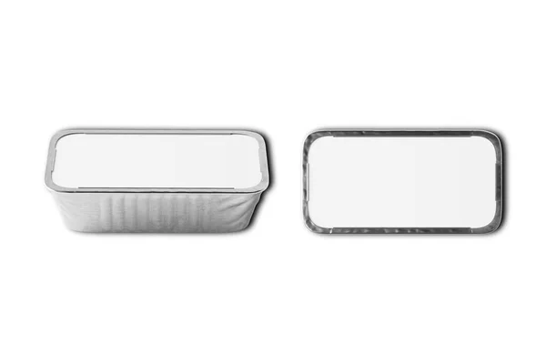 Envase Papel Aluminio Para Alimentos Utensilios Aluminio Para Hornear Renderizado — Foto de Stock