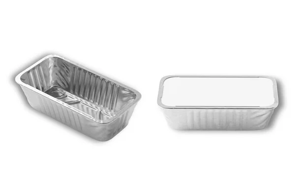 Foil Container Food Aluminium Utensils Baking Rendering — Stock Photo, Image