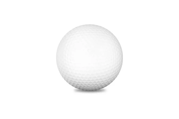 Ρεαλιστική Μπάλα Του Γκολφ Mockup Απομονώνονται Λευκό Φόντο Απόδοση — Φωτογραφία Αρχείου