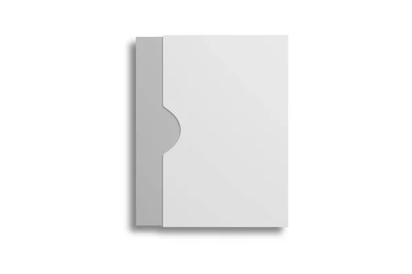 Maqueta Empaquetado Caja Software Blanca Blanco Aislada Sobre Fondo Blanco — Foto de Stock