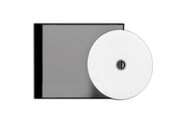 Disk Karton Ambalaj Kapağı Şablonu Oluşturuldu Digipak Kutu Karton Sürücü — Stok fotoğraf