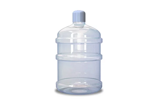 Пластиковая Большая Бутылка Воды Воды Белом Фоне Образец Бутылки Галлоном — стоковое фото