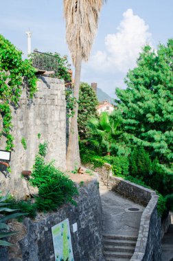 The old road to the ancient castle in Herceg Novi, Montenegro