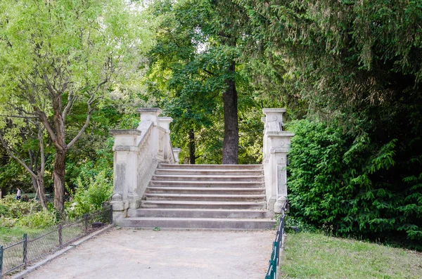 Vieux Escaliers Dans Parc Paris Photo Réserve — Photo