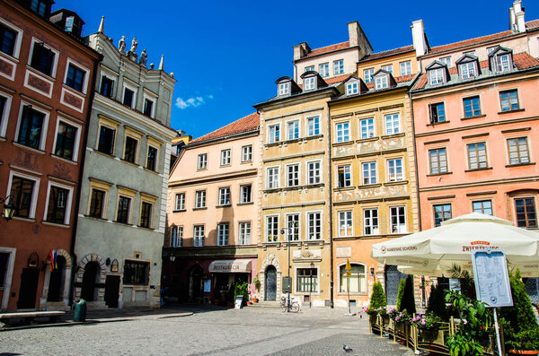 Warsaw, Poland - June 12, 2023. Old Town Market Square Warsaw Poland