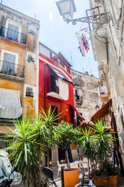 Bari, İtalya, 30 Temmuz 2023. Bari 'deki İtalyan verandası.