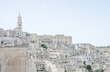 İtalya 'daki Matera' nın manzarası