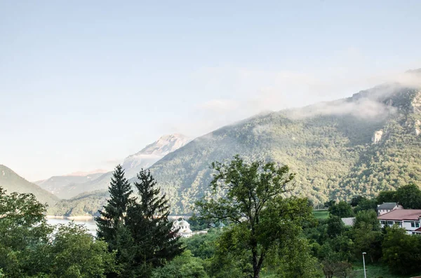 Όμορφη Peisaje Βουνά Πρωί Στο Pluzine Μαυροβούνιο — Φωτογραφία Αρχείου