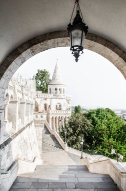 Macaristan 'ın Budapeşte kentindeki ünlü Balıkçı Kalesi