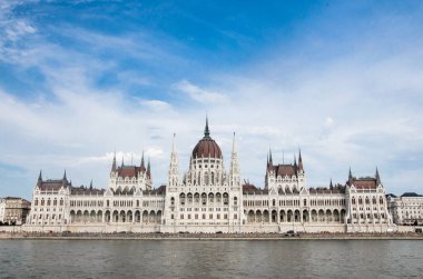 Macaristan 'ın Budapeşte kentindeki Macar Parlamentosunun En İyi Panoraması