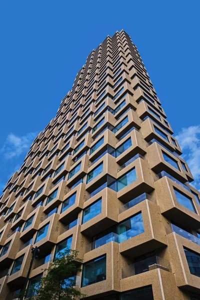 Estocolmo Suecia Sept 2022 Nuevo Edificio Apartamentos Dos Torres Norra — Foto de Stock