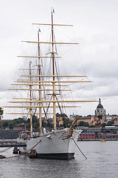 Stockholm Sweden Sept 2022 Scenic View Historical Tall Sailing Ship — Stock Photo, Image