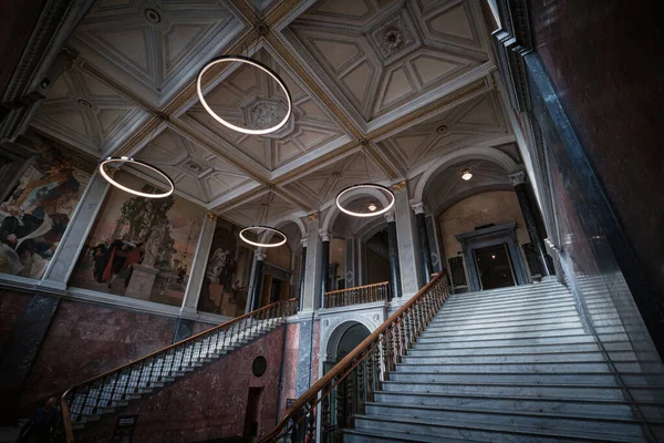Sztokholm Szwecja Wrzesień 2022 Wnętrze Przedpokoju Widokiem Muzeum Narodowe Szwecji — Zdjęcie stockowe