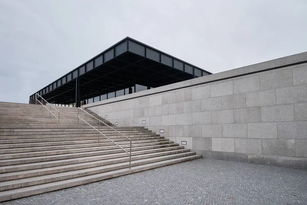 德国柏林 2022年9月 位于文化论坛的新国家画廊 New National Gallery 是由Ludwig Mies Van Der — 图库照片