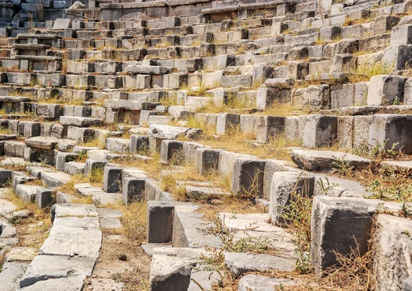 Priene Ske Aydn Turcja Wrzesień 2021 Ruiny Starożytnego Miasta Priene — Zdjęcie stockowe
