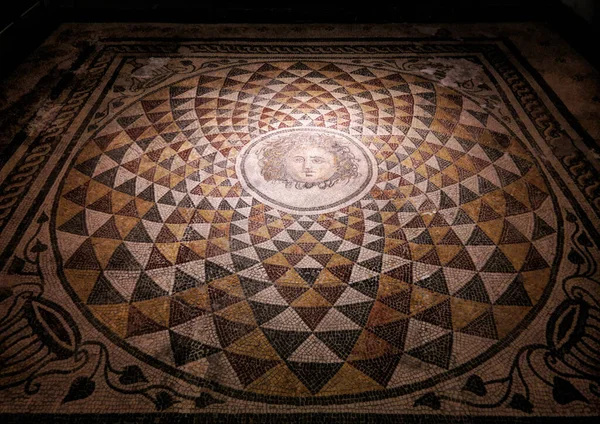 Bergama Turquia Setembro 2018 Medusa Mosaic Acropolis Roman Period Bergama — Fotografia de Stock