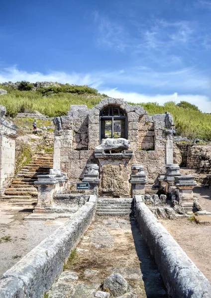 Antalya Turkiet Maj 2014 Nymphaeum Perge Ruiner Antika Pamphylian Stad — Stockfoto