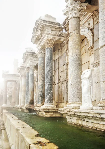 Sagalassos Burdur Turkey Oct 2019 Sagalassos Monumentális Szökőkútja Ókori Város — Stock Fotó