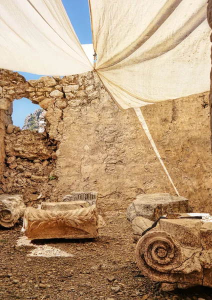 Olimpos アンタルヤ トルコ 2019年5月 オリンポスの古代都市の遺跡 オリンパス リュキア人の建築遺跡 — ストック写真