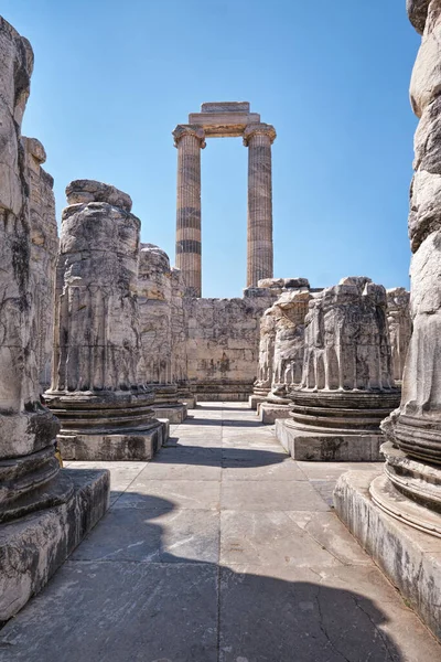 Didim Turcja Sierpnia 2021 Widok Świątyni Apollo Didyma Lub Didymaion — Zdjęcie stockowe